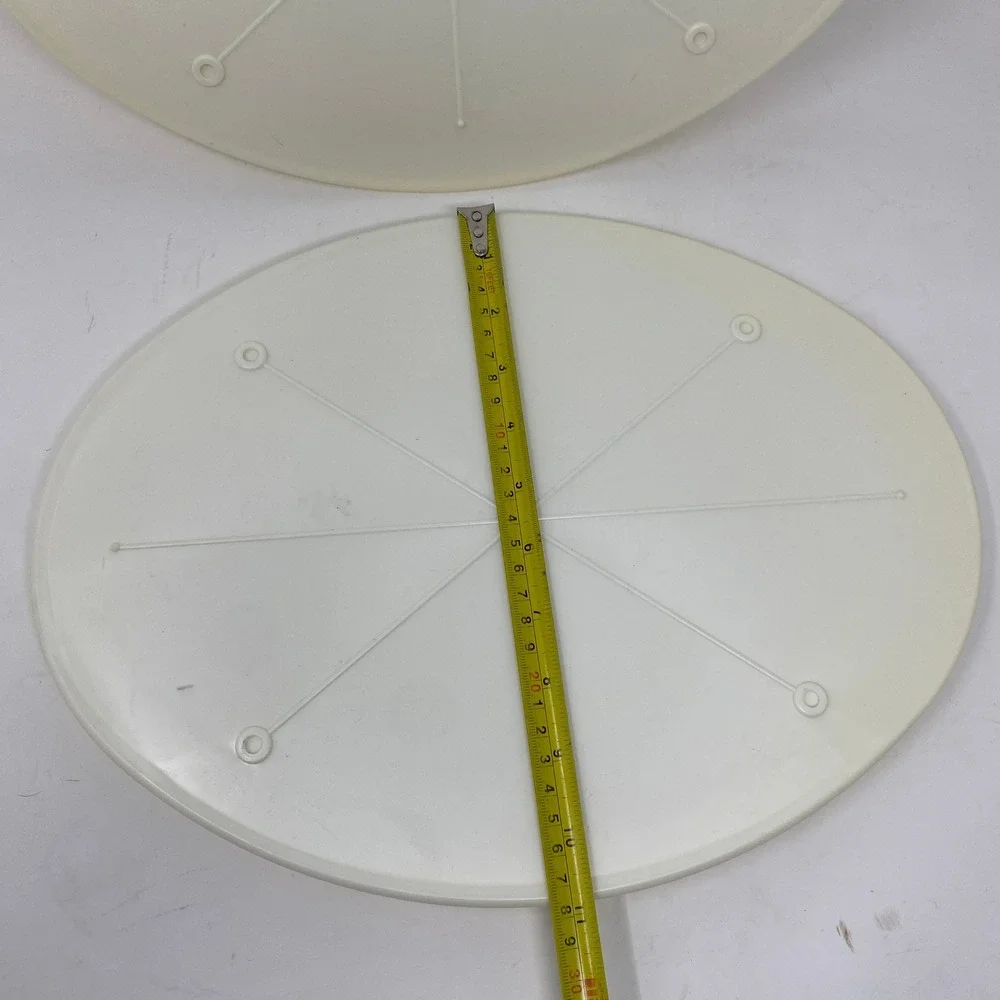 Vintage Wilton 6pc Oval Wedding Cake Separator Plates Stand Professional Baker